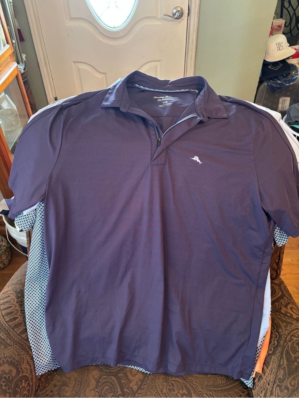 Men's Performance Polo Shirt - Navy Blue